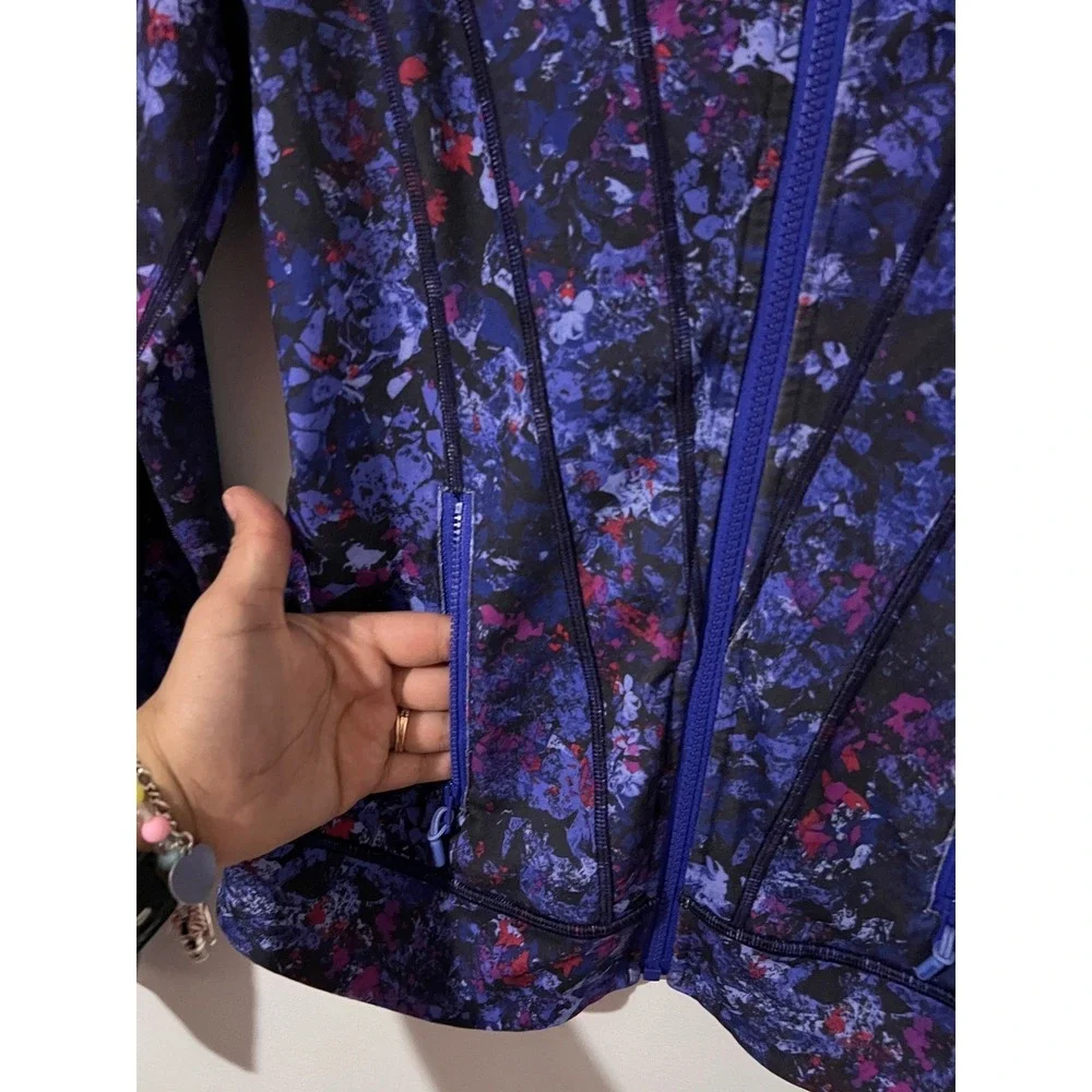 Ivivva by Lululemon Perfect Your Practice Zip-up Floral Jacket Size 14